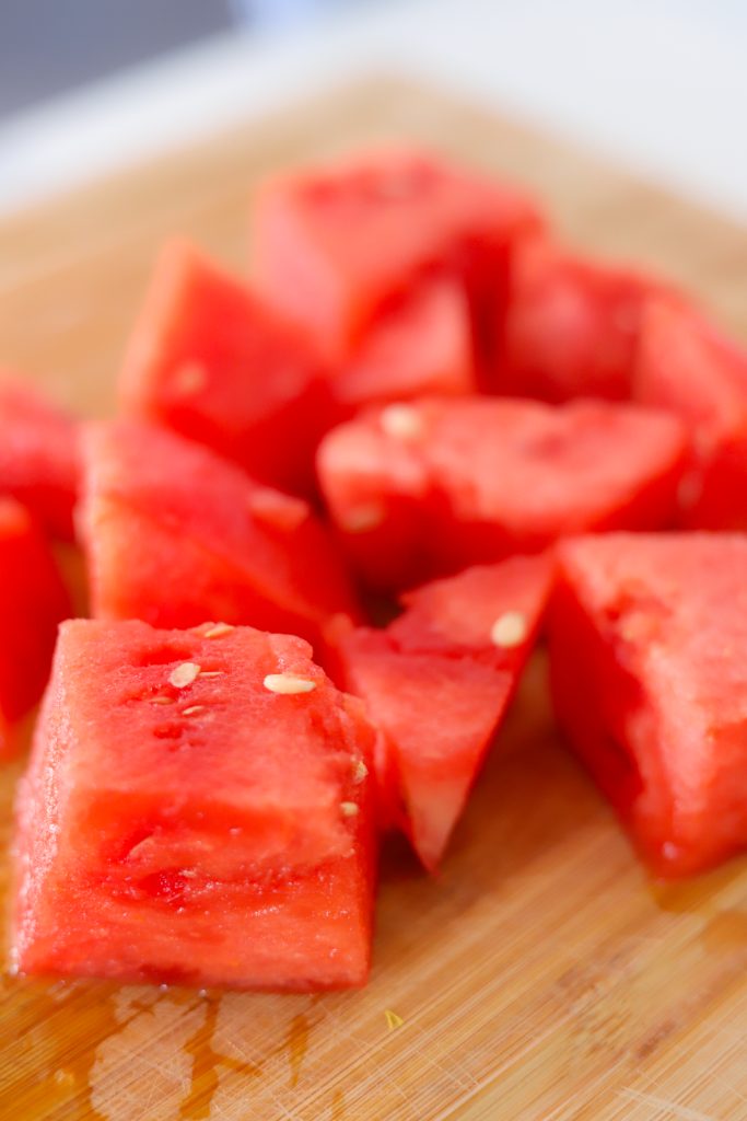 fresh watermelon to be freeze dried
