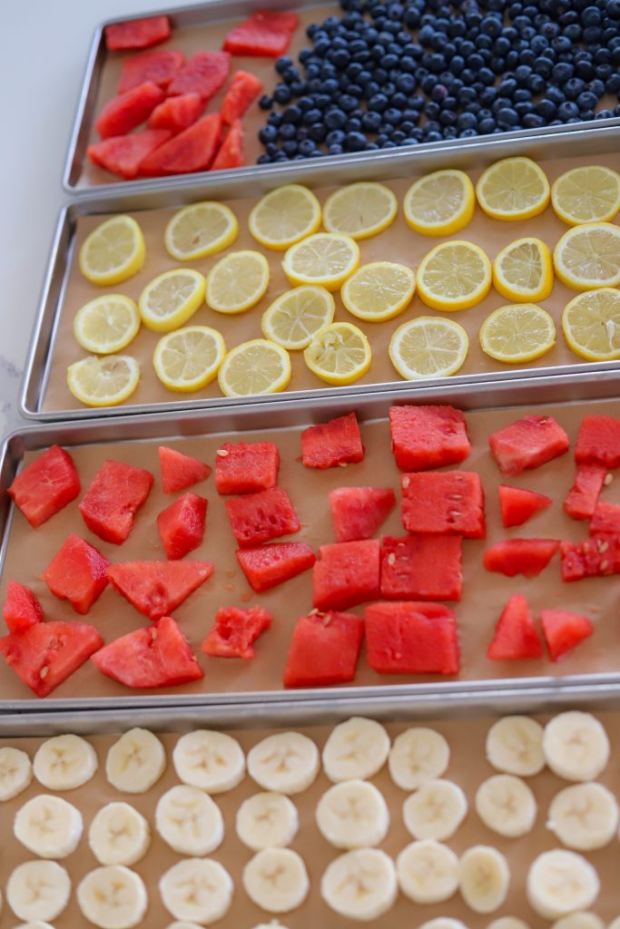 fresh watermelon to be freeze dried
