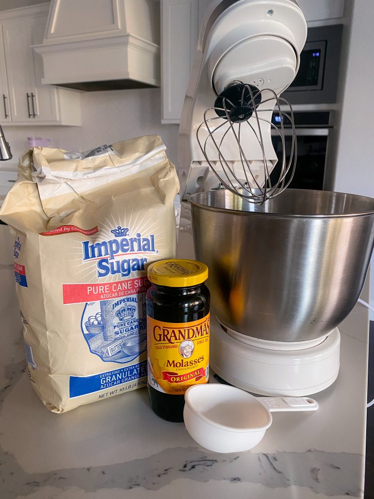 ingredients for how to make your own brown sugar